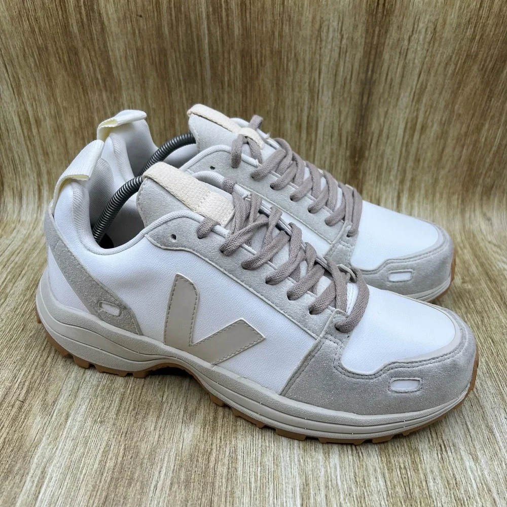 Veja x Rick‎ Owens Hiking Sneakers Men's Size 12 White Pearl Chunky Low Top